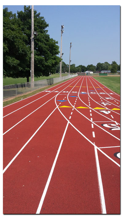 Striping Running Tracks